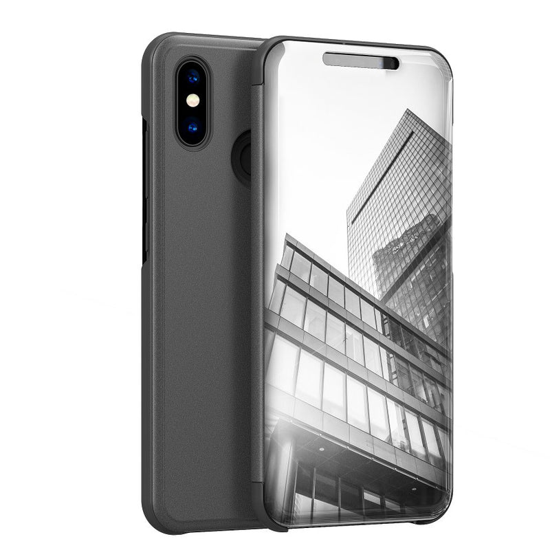 Bakeey Flip Smart Sleep Mirror Window View Bracket Protective Case For Xiaomi Redmi Note 6 Pro