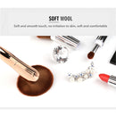 Multifunctional 2-in-1 Nylon Wool Plating Plastic Handle Brush Eye Shadow Makeup Brushes