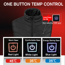 Electric USB Intelligent Heated Coats Jackets Hooded Heating Back + Neck Vest Winter Warmer Men Women