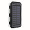 Electric Charging Solar Power Bank Case 2 LED Dual Ports Waterproof Power Bank For Smartphone