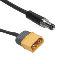 RJXHOBBY XT60 Male Bullet Connector to Male DC 5.5mmX2.1mm DC5521 Rubber Power Cable for T12 Electric Soldering Iron