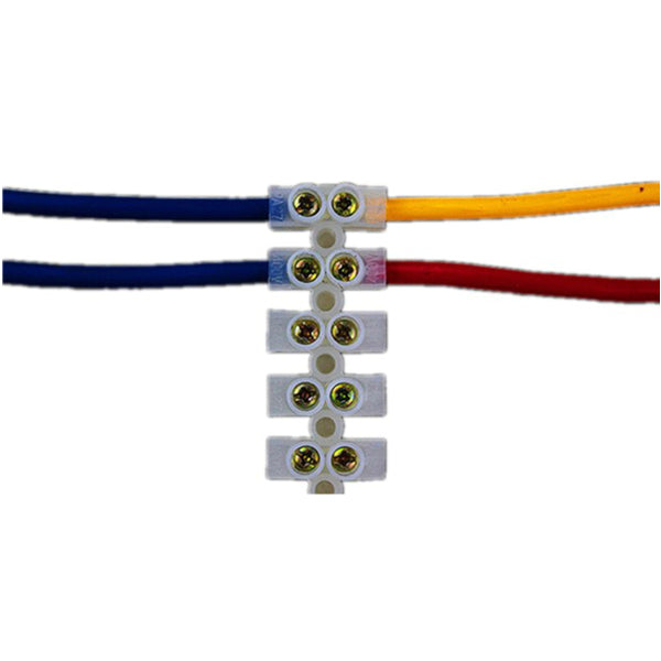 3 PCS 3A Dual 12 Position Screw Terminal Strip Covered Barrier Block