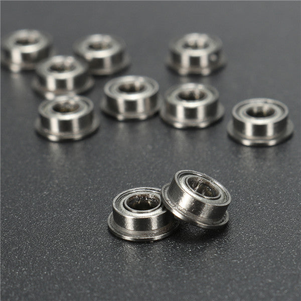 10pcs MF63ZZ 3x6x2.5mm Double Shielded Flange Ball Bearing