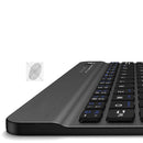 AVATTO MT07 10.1 inch 78 Keys bluetooth 3.0 7 Color LED Backlit Wireless Keyboard for Android Mac Windows iOS Tablet Phone