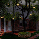 6PCS Waterproof Solar Powered Lantern Light Hanging Outdoor Garden Lamp