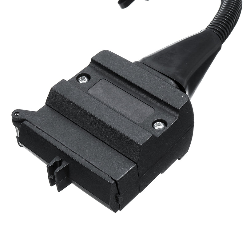 7 Pin Flat Female Socket to 12 Pin Male Plug Caravan Connector Trailer Adaptor