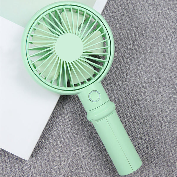 Benks Portable Handheld Tripod Adjustable 3 Speed USB Rechargeable Cooling Fan Desktop Phone Holder