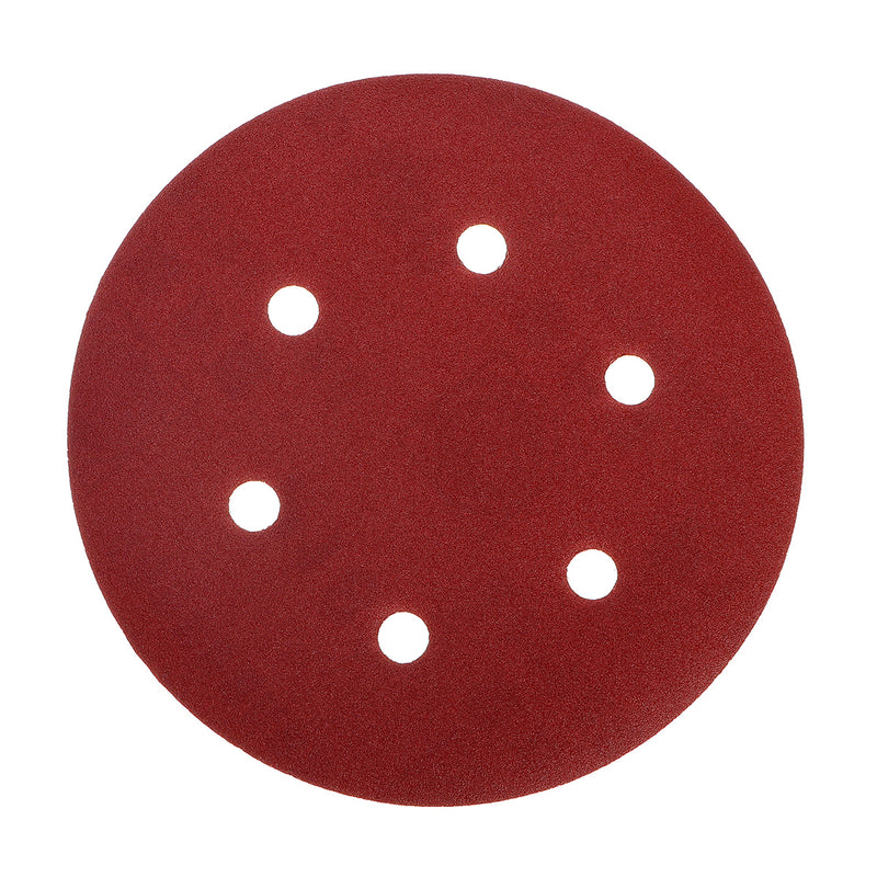 50pcs 150mm 6 Holes Sanding Disc 40-800 Grit Sand Paper Abrasive Tool