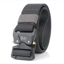 125CM 3.8CM ENNIU Men's Tactical Belt Nylon Military Waist Belt with Metal Buckle Adjustable Heavy Duty Training Waist Belt Hunting Accessories