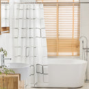 Polyester Fabric With Digital Printing Waterproof Bathroom Shower Curtain With 13 Pcs Hooks