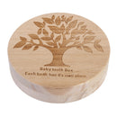 Boy Girl Kids Tooth Wooden Storage Display Box Save Milk Tooth Baby Hair Keepsake