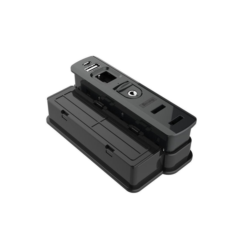 Smart Fingerprint Waterproof Luggage Suitcase Backpack Embedded Lock Rechargeable USB Lock