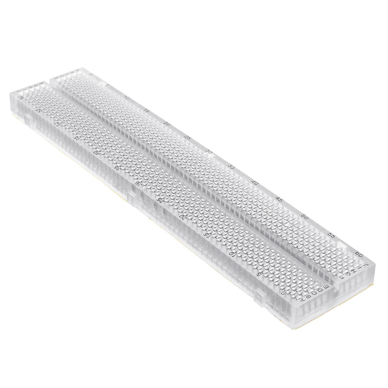 630 Holes Transparent Breadboard Protoboard DIY Kit Universal PCB Circuit Board Solderless