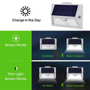 9 LED Solar Light PIR Motion Sensor Remote Control Outdoor Waterproof Wall Lamp Home Outdoor Garden