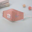 Ear-Hanging Washable Pure Cotton Children's Masks for Outdoor Tourism Students Dust-Proof, Fog-Proof and Haze-Replaceable Carbon Shets Face Mask