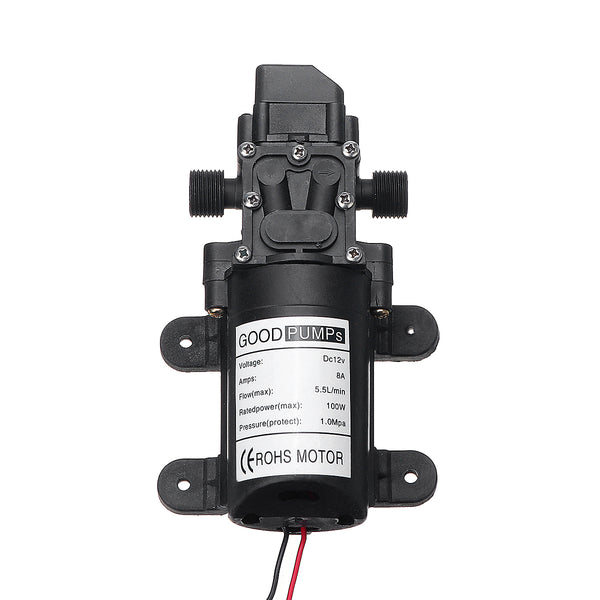DC 12V 5.5L/Min 8A High Pressure Water Diaphragm Pump Self Priming Water Pump Caravan Garden Wash