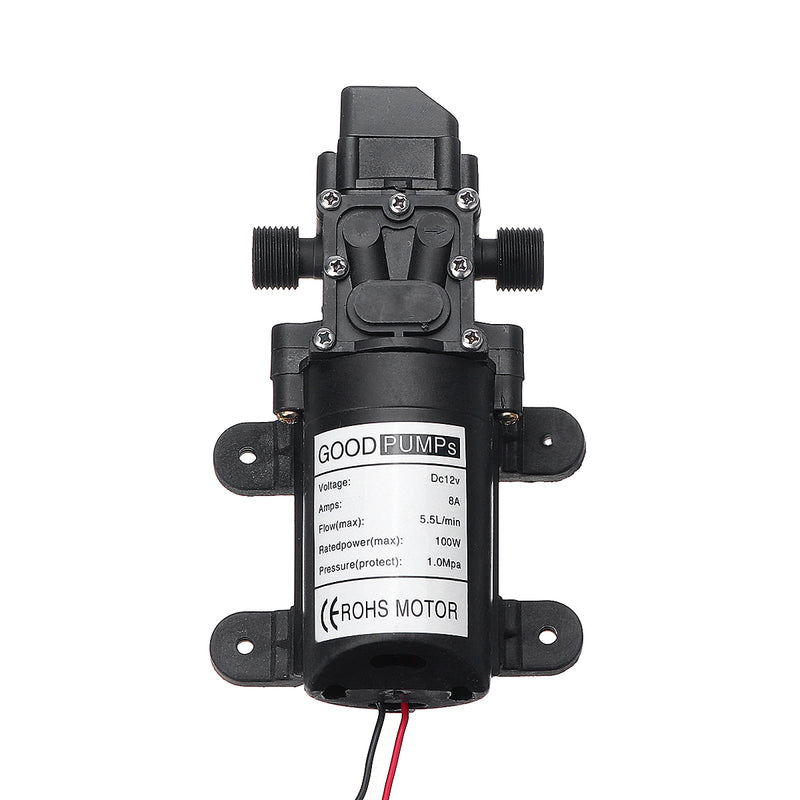 DC 12V 5.5L/Min 8A High Pressure Water Diaphragm Pump Self Priming Water Pump Caravan Garden Wash
