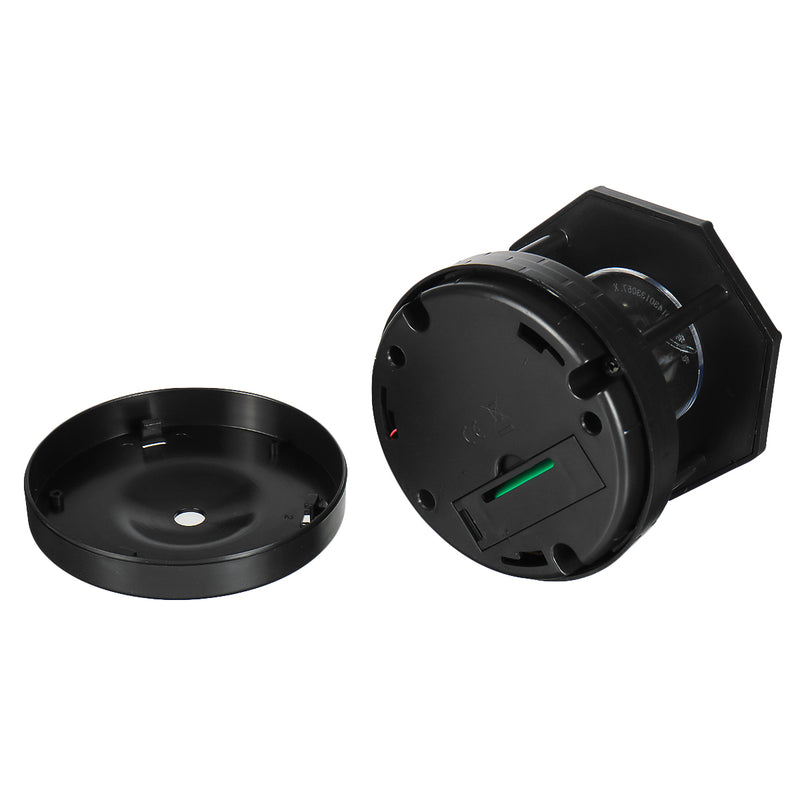 Black LED Solar Powered Lighthouse 360 Rotating Light Outdoor Garden Desk Lamp