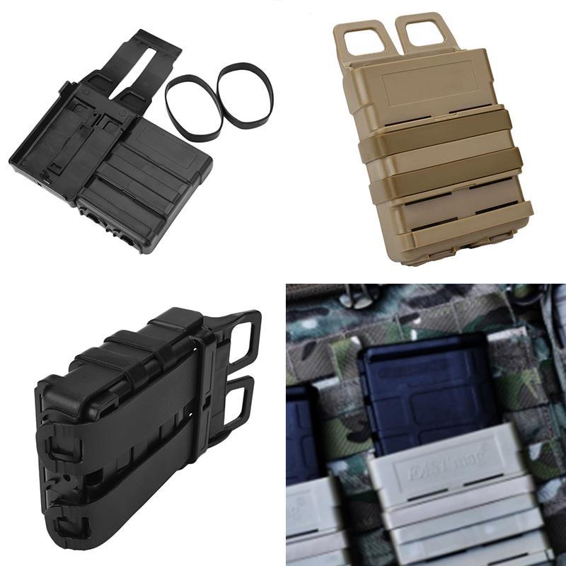 Hunting Tactical Fast Mag Attach Belt Magazine Pouch 5.56 Molle Holster
