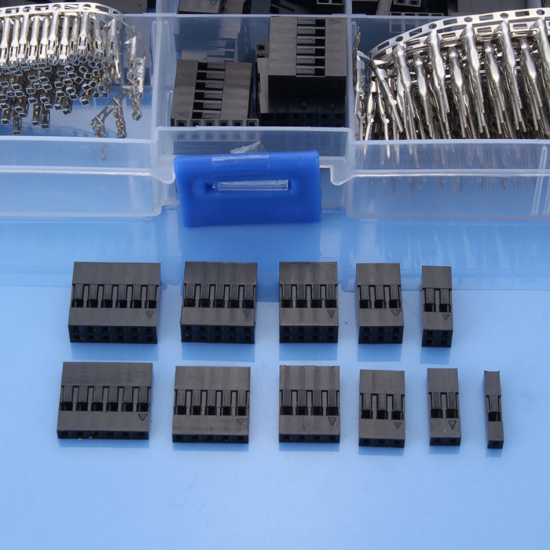 620Pcs 2.54mm Dupont Jumper Connector Terminal Connector Compatible Wire Gauge 18-26AWG Housing Kit