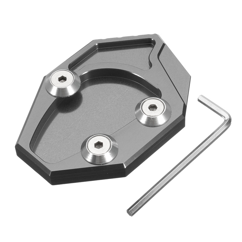 CNC Motorcycle Side Stand Kickstand Enlarge Plate Pad For Kawasaki GTR1400 ZX14R 08-15