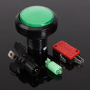 5Pcs Green 45mm Arcade Video Game Big Round Push Button LED Lighted Illuminated Lamp