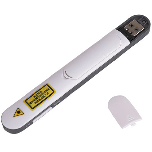 Deli 2800 Page Laser Pointer Page Turning Pen Multimedia Teaching Remote Control Pen PPT Page Turning Instructor Pointer Projection Electronic Pen