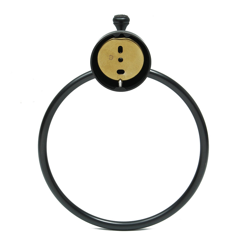 Antique Black Space Copper Towel Ring Holder Bathroom Wall Mounted Rack Hanger