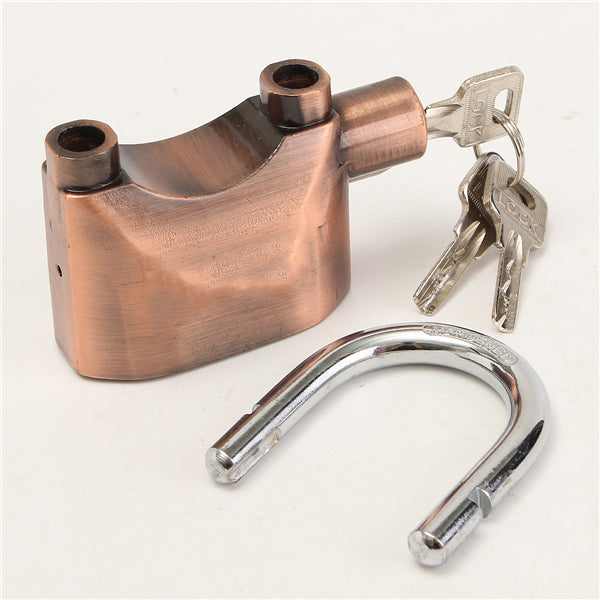 Siren Alarm Security Lock Anti Theft Padlock Lound Sound Aluminum Alloy