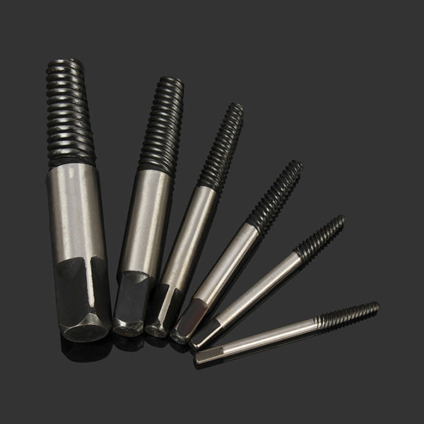 5/6pcs 4mm-25mm Damaged Nut Screw Extractor Set Bolt Stud Remover Tool Kit