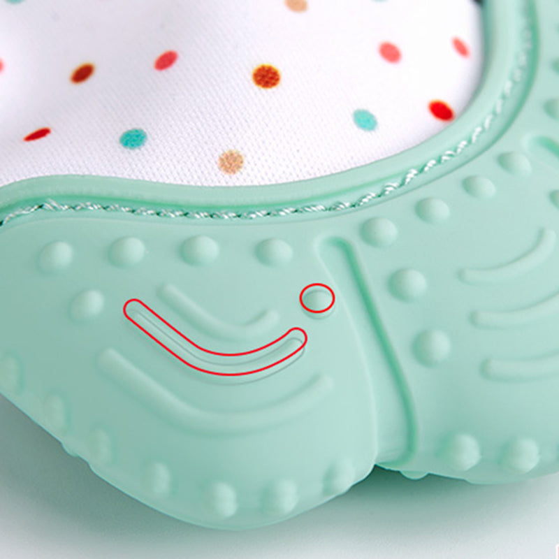 Silicone Baby Teethers Pacifier Glove Natural Thumb Sound Teething Chewable Nursing Beads Child Give