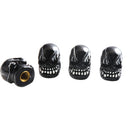 4Pcs Universal Resin Skull Head Car Wheel Tire Valve Stem Caps Automobiles Tyre Dustproof Lid Decora