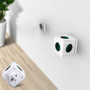 Allocacoc Green Charging Dock Original PowerCube Socket EU Plug 5 Outlets Adapter 16A 250V 3680W Power Cube