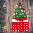 Felt DIY Christmas Tree Advent Calendar Children Craft Toy Hanging Decorations