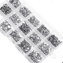 Suleve MXST1 480Pcs M2/M2.5/M3 Torx Machine Screw 304 Stainless Steel Pan Head Bolt Nut Assortment