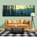 DYC 10683 Single Spray Oil Paintings Cartoon Deer Forest Landscape For Home Decoration Paintings Wall Art