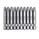 BROPPE 10Pcs Magnetic Phillips Screwdriver Bits PH0/PH1/PH2/PH4 1/4 Inch Hex Shank Screwdriver Set