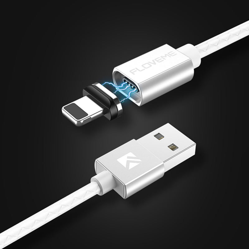FLOVEME 3A LED Magnetic Micro USB Fast Charging Data Cable 1M For Samsung S7 S6 Xiaomi Redmi Note 5