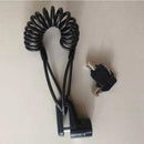 Electric Scooter Skateboard Anti-Theft Disc Brake Wheels Lock With Steel Wire For Xiaomi Mijia M365/ Pro Scooter Accessories