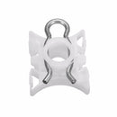Pair White Window Lift Regulator Slider Clips
