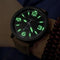 YAZOLE 319 Luminous PU Leather Band Men Analog Sport Wrist Watch