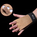 KALOAD Cowhide Fitness Gloves Sports Pull-up Gloves Non-Slip Wristband Hand Protector Gym Gloves