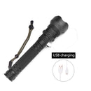 XANES 1287 Suit Zoomable USB Rechargeable LED Flashlight With 2x 18650 USB Cable Flashlight Suit XHP50 Highlight Telescopic Torch