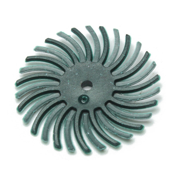 30pcs 25mm Radial Bristle Disc Brushes 80-1000 Grit with 5pcs Mandrel Rotary Adapter