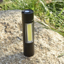 5pcs XANES 1518 XPE+COB 2Lights 1000Lumens 3Modes USB Rechargeable Brightness EDC LED Flashlight Suit