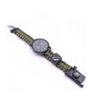 IPRee 7 In 1 EDC Paracord Watch Outdoor Survival Bracelet Tools Kit