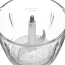 1.2L 220V Electric Meat Grinder Stainless Steel Sausage Maker S-Shaped Double Layer Swirling Razor Blade Processor with Anti Slip Base