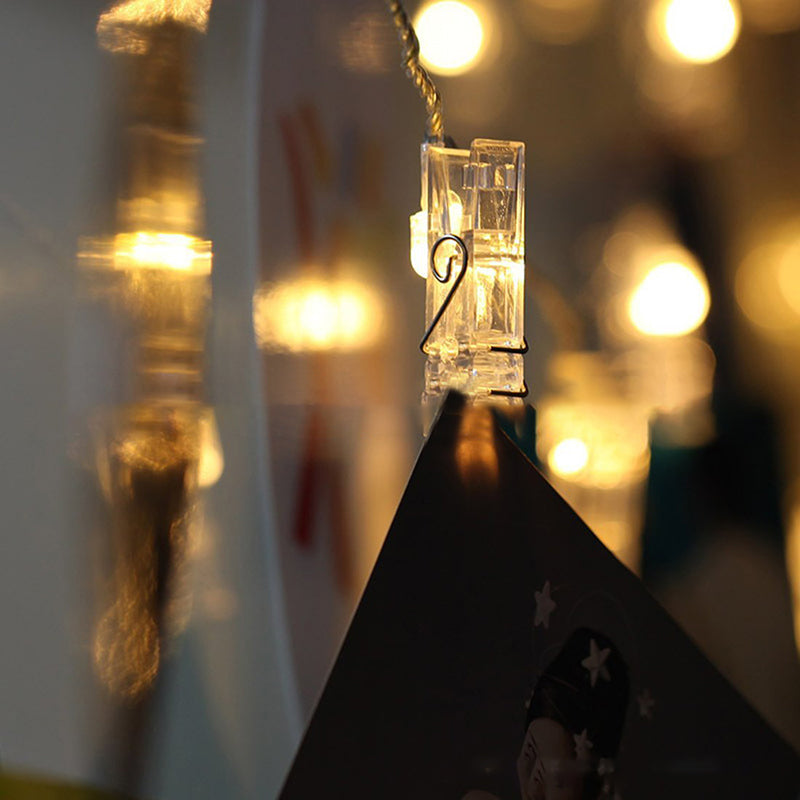 KCASA 1.5M 10 LED Photo Clip String Lights LED Fairy Lights for Festival Christmas Party Wedding