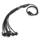 8X Multicolor 5050 LED Remote Light Strip For Kawasaki Honda BMW Halley Audi