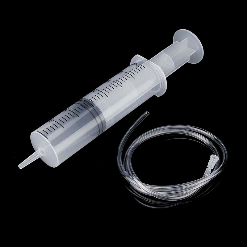 350ml Plastic Syringe with 1m Tubing for Refilling and Measuring Liquids Industrial Glue Applicator